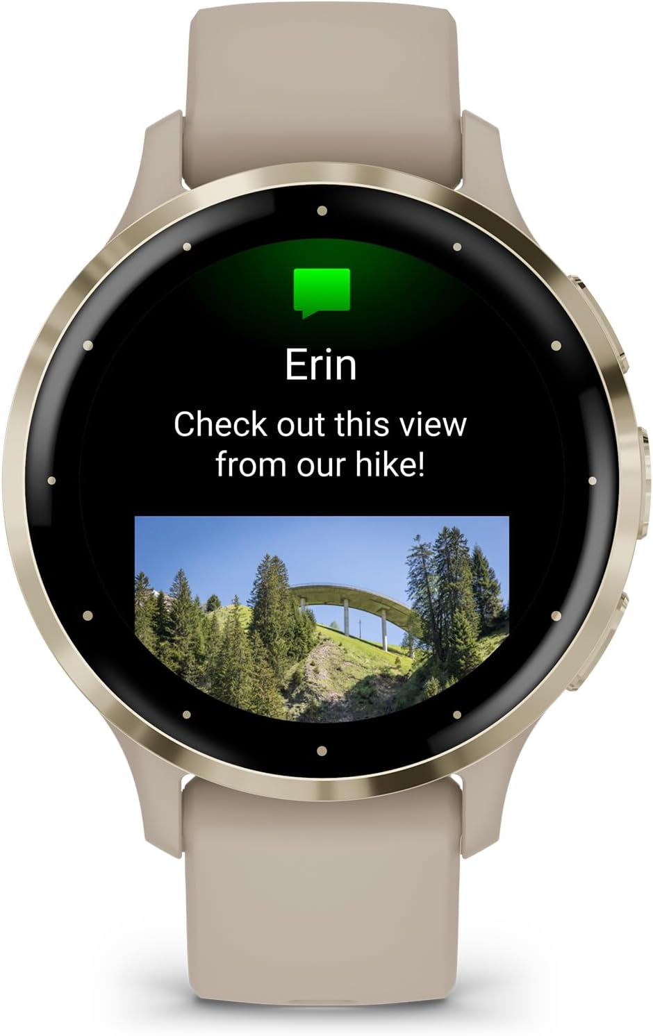 Garmin Venu 3S, reloj inteligente GPS con pantalla AMOLED, gris francés, características avanzadas de salud y fitness, hasta 10 días de duración de
