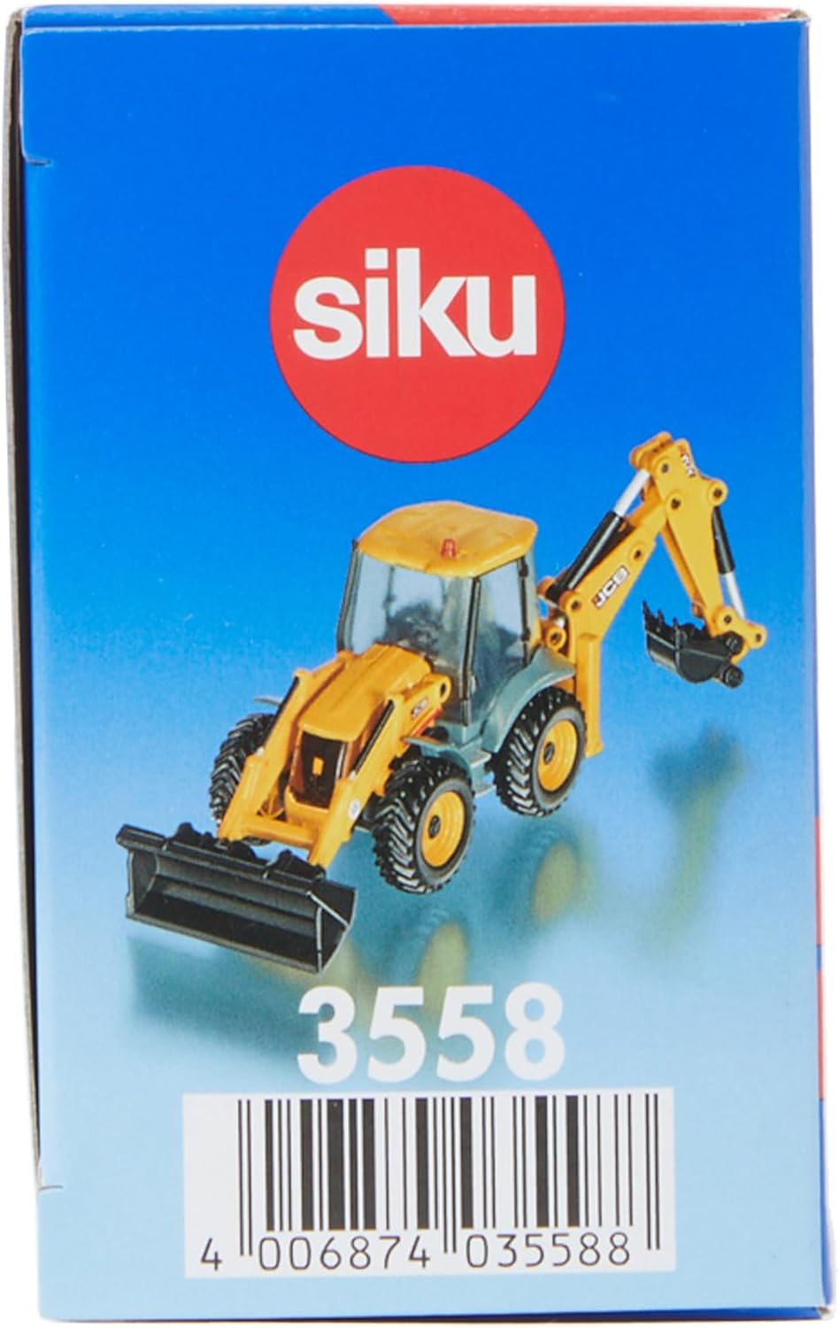Siku 3558, Retroexcavadora JCB 4CX, 150, MetalPlástico, Amarillo, Multifuncional, Se pueden combinar modelos de la misma escala