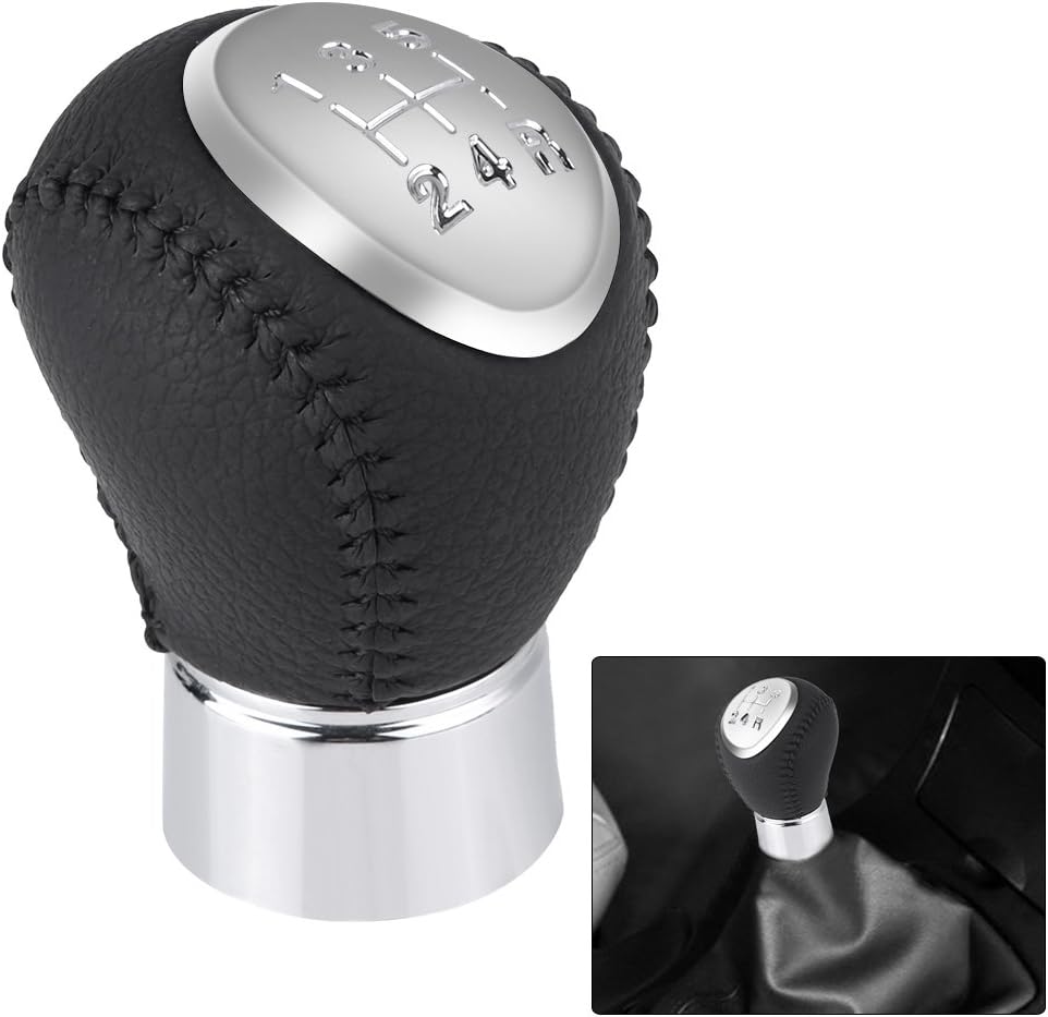 Aramox Pomo de la palanca de cambios, manual del coche de 5 velocidades para Mazda 3 5 6 323 626 RX8