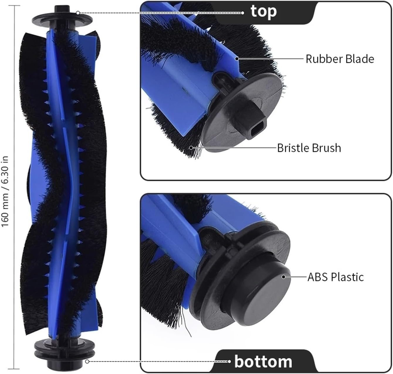 Accesorios para aspiradora robótica, cepillo lateral principal, filtro Hepa, trapeador, repuesto, compatible con Kyvol Cybovac E20 E30 E31 (color