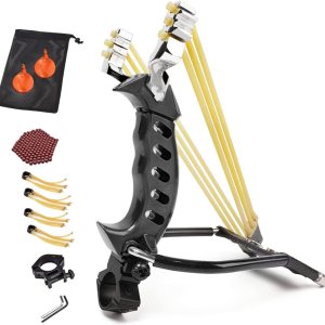 Juego de tirachinas profesionales fuertes, tirachinas para cazar cohetes con potencia de soporte de muñeca, tirachinas de catapulta de alta Juego de tirachinas profesionales fuertes, tirachinas para cazar cohetes con potencia de soporte de muñeca, tirachinas de catapulta de alta