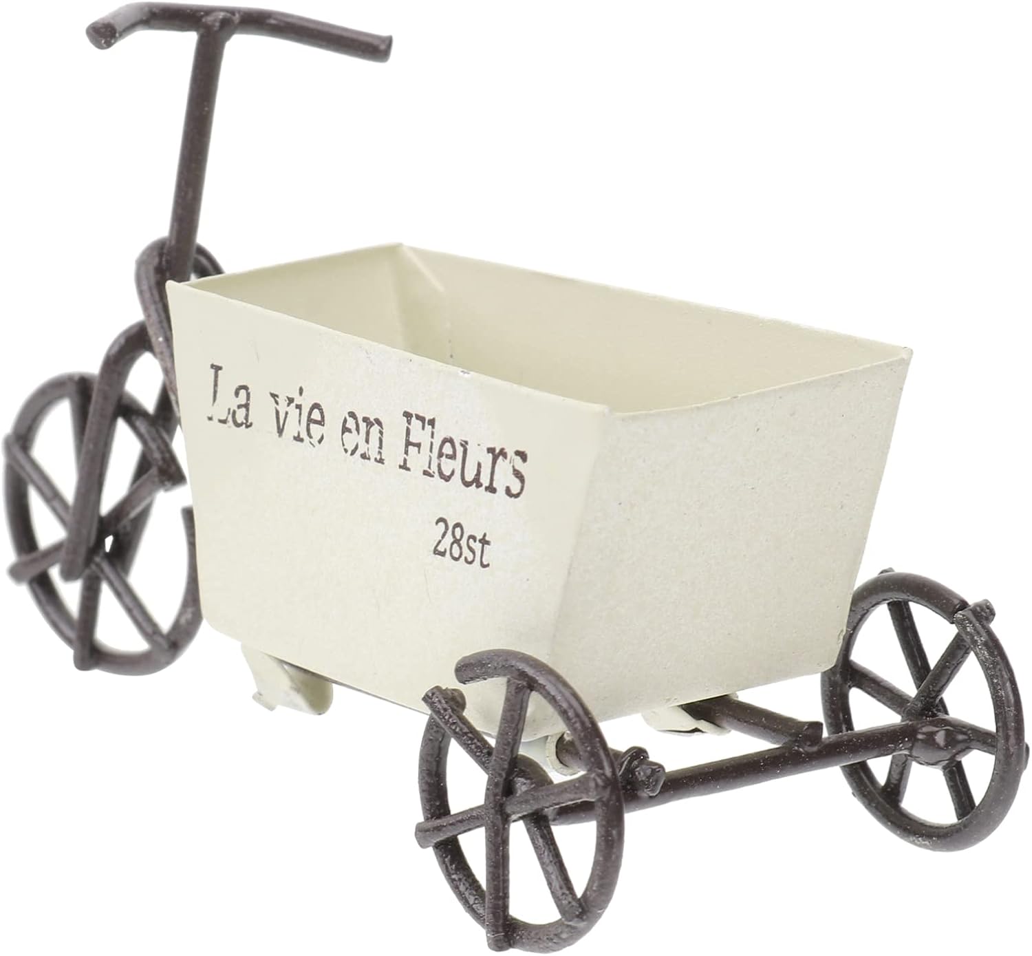 Yardenfun Caja Carretilla Maceta Maceta Carro Jardinera Carro Jardinera Carro Suculenta Maceta Micro Paisaje Macetero Maceta Soporte Metal Flower