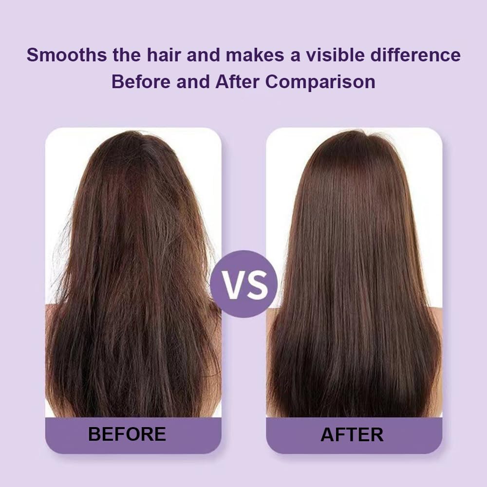 Mini alisadora de pelo recargable, cepillo alisador de pelo inalámbrico, tres ajustes de temperatura, plancha plana, tamaño de viaje, adecuado para