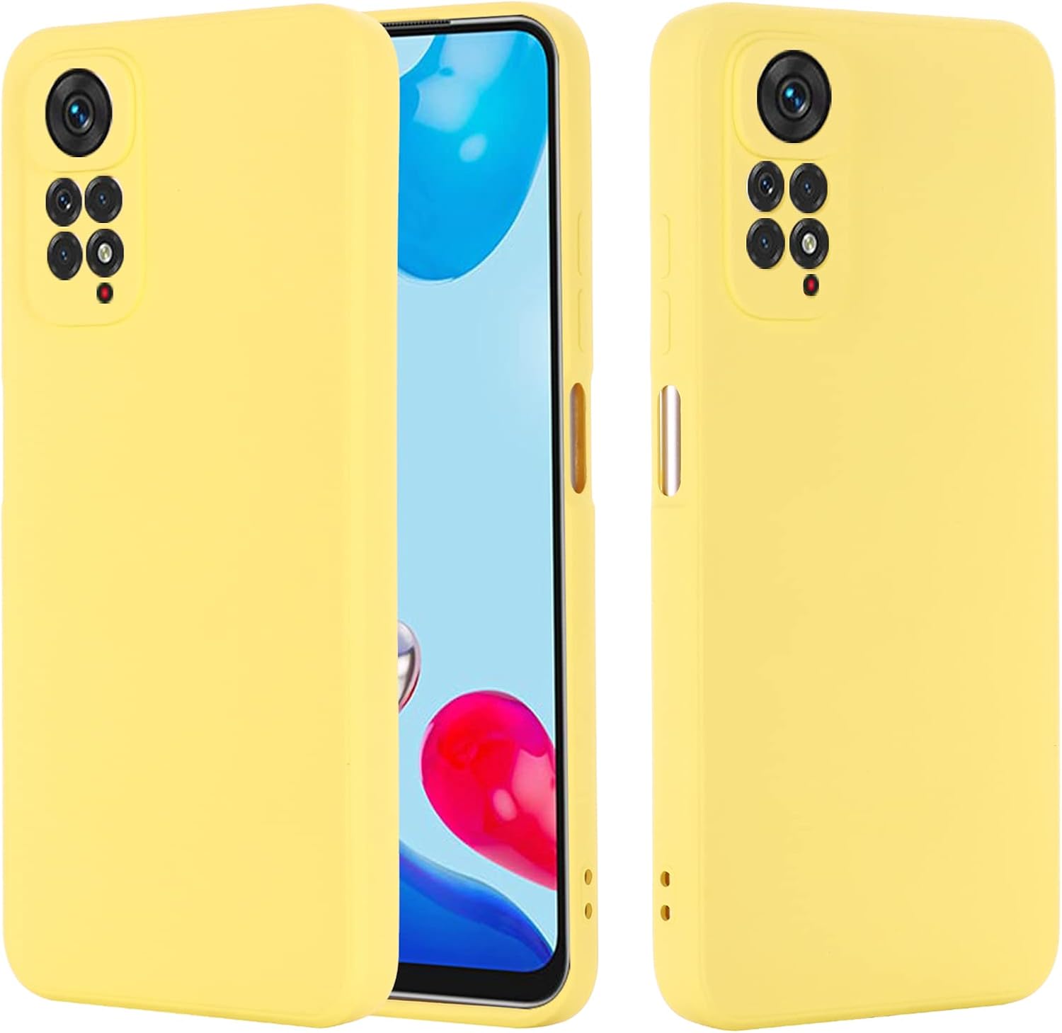 Funda compatible con Xiaomi Redmi Note 1111S 4G, ultra delgada, funda suave de silicona con parachoques de cuerpo completo, antiarañazos, a prueba