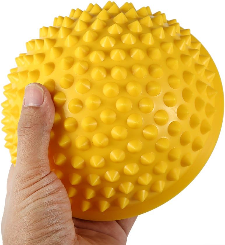 ANGGREK Pelota de masaje de PVC semicircular para equilibrio y cúpula de yoga, ejercicio de fitness, gimnasio, masajeador corporal, cápsulas