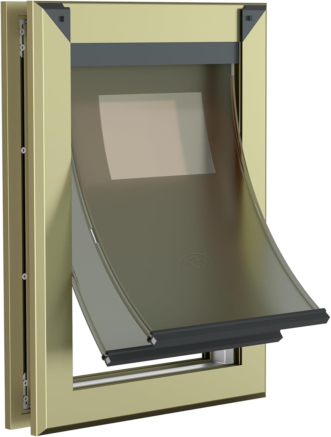 Puertas grandes resistentes a la intemperie para perros grandes con doble solapa magnética, marco de aluminio resistente, puertas para perros