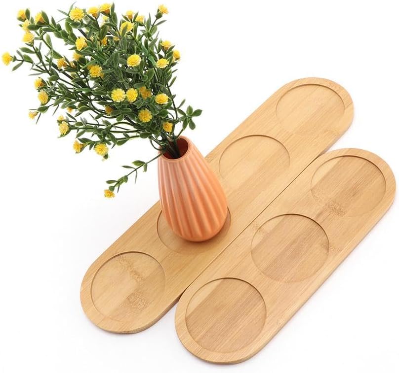 Bandeja de molino de sal y pimienta, bandeja de bambú de té, juego de 2 recipientes redondos de sal de azúcar, contenedor de molino de pimienta para