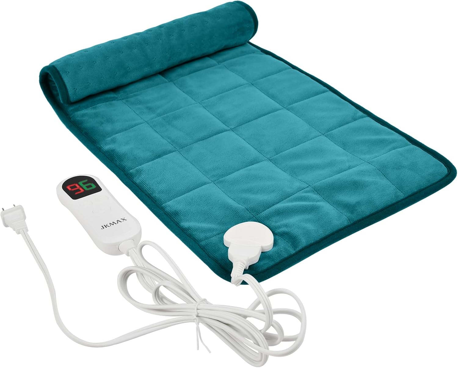 Almohadilla térmica pesada XL  Almohadillas térmicas eléctricas de 2.4 libras para aliviar el dolor de espalda con 10 ajustes de calefacción, 6