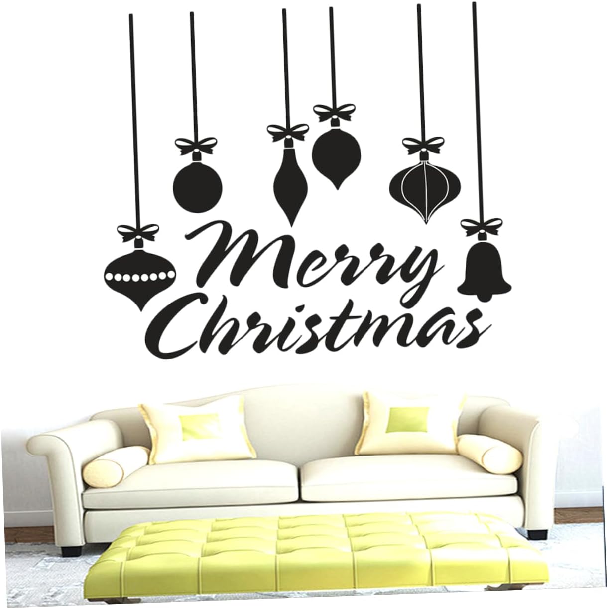 DOITOOL Decoración de vidrio pegatinas extraíbles Pegatinas de vidrio Pegatinas de ventana de Navidad Pegatinas Feliz Navidad Ventana Adhesivo de