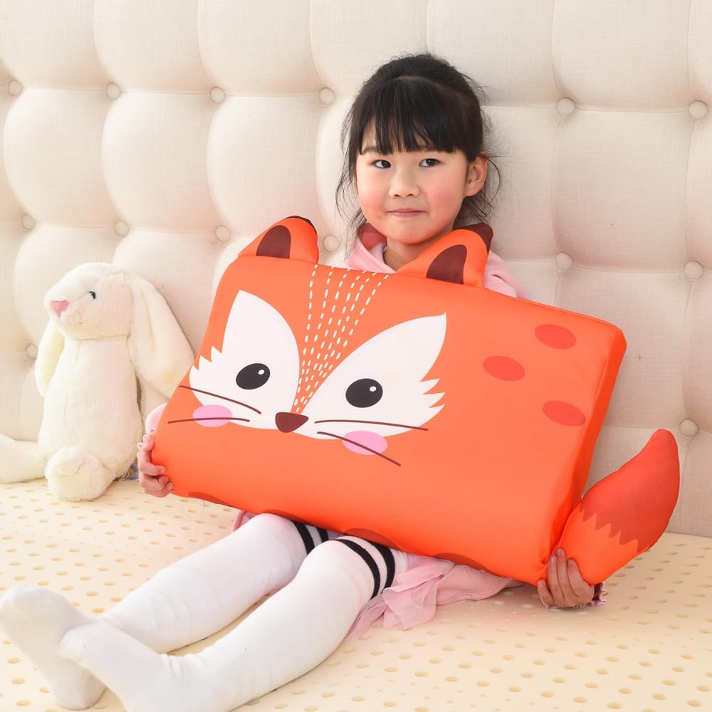 Almohada para niños pequeños para dormir. Almohada suave y pequeña de espuma viscoelástica transpirable para cama infantil. Funda de almohada