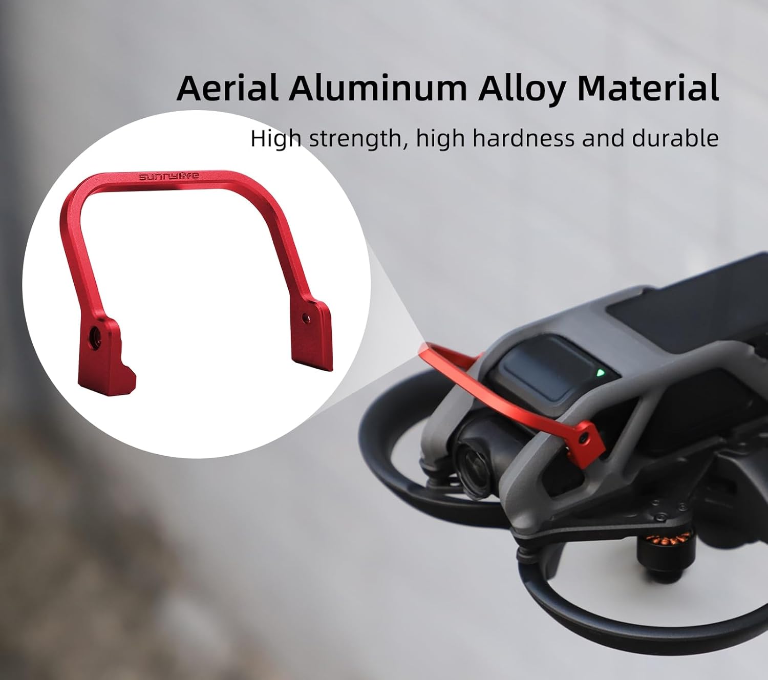 XNasu Drone Aluminum Alloy Gimbal Bumper Camera Guard Bar Protector Bump-Proof for DJI AVATA Drone Accessories (Color  Red)