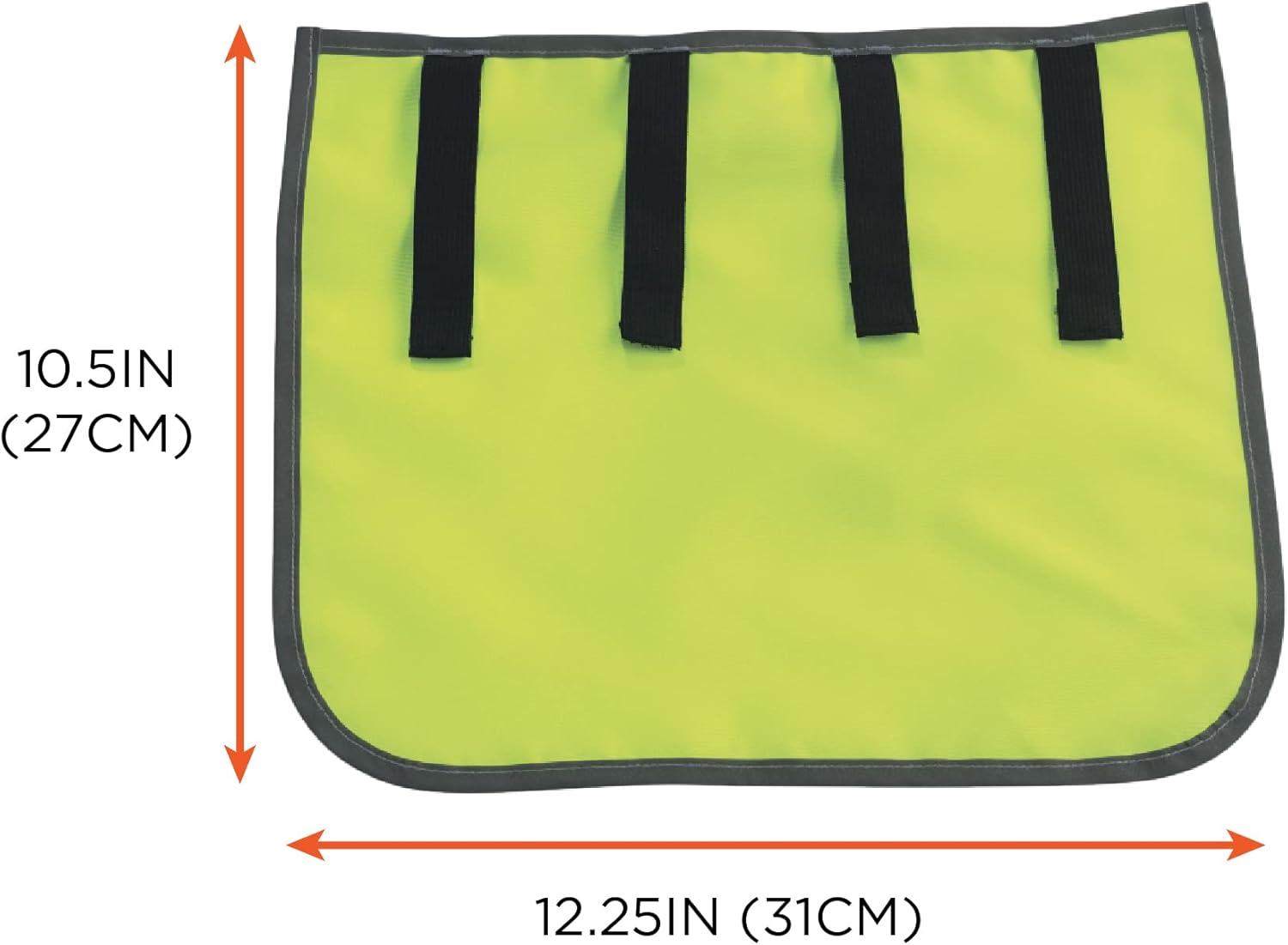 Ergodyne – 29063 GloWear 8006 – Sombra de cuello para casco de alta visibilidad con ribete reflectante, color lima, 1 unidad (paquete de 1)