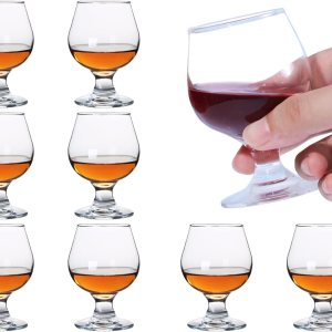 Lindos vasos de chupito pequeños de brandy juego de 8  Copas de coñac  Vasos de puerto  Vasos de tequila (3.5 oz  3.4 fl oz) Lindos vasos de chupito pequeños de brandy juego de 8  Copas de coñac  Vasos de puerto  Vasos de tequila (3.5 oz  3.4 fl oz)