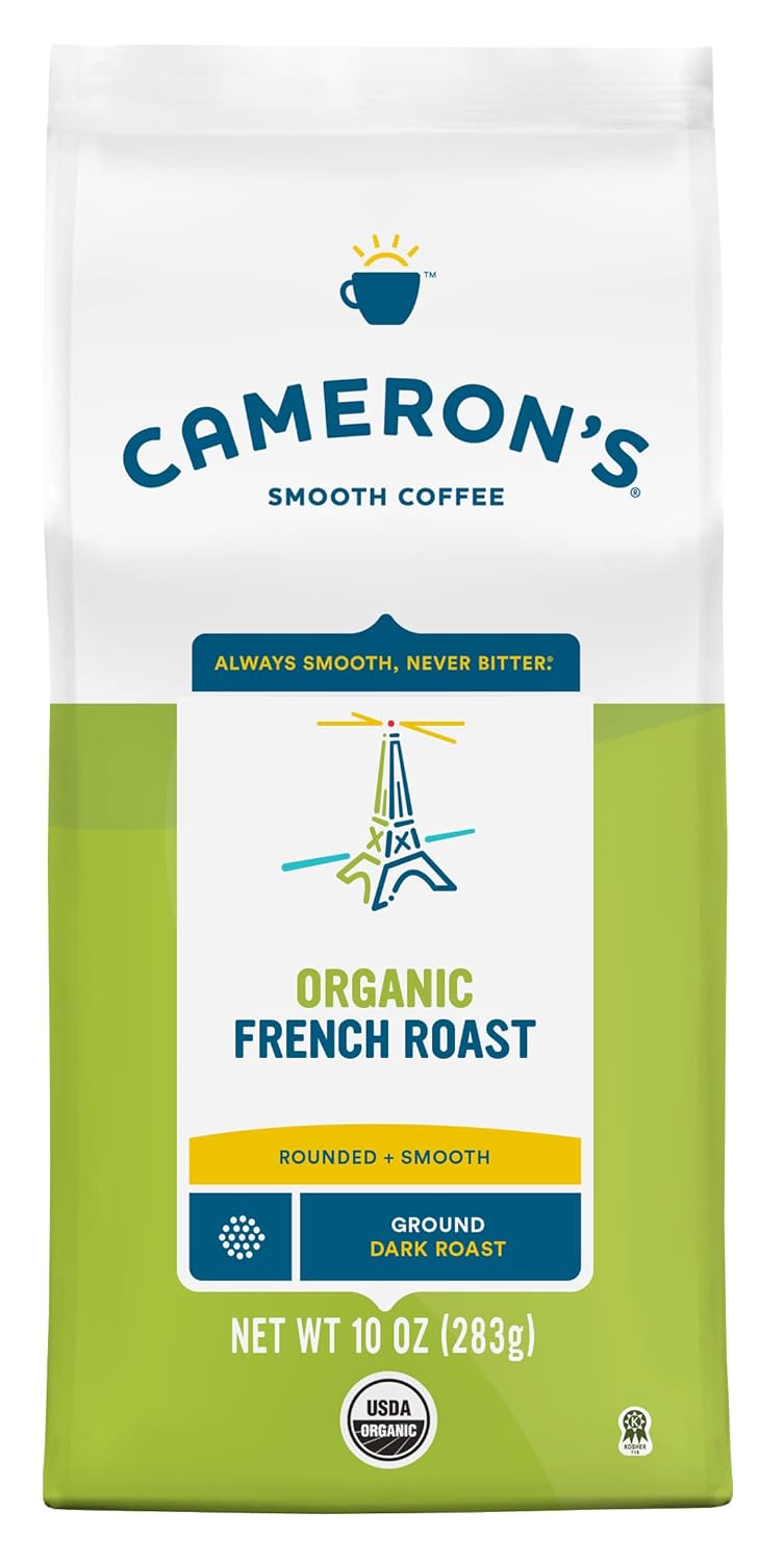 Cameron’s Coffee Bolsa de café molido tostado, sabor tostado francés, 10 oz