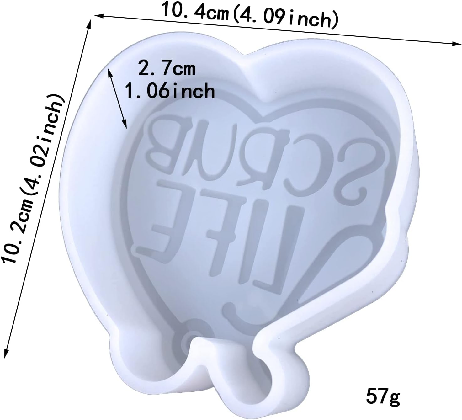 Scrub Life – Moldes de silicona para freshies, moldes de freshie de automóvil, moldes de resina epoxi de silicona para cuentas aromáticas, moldes de