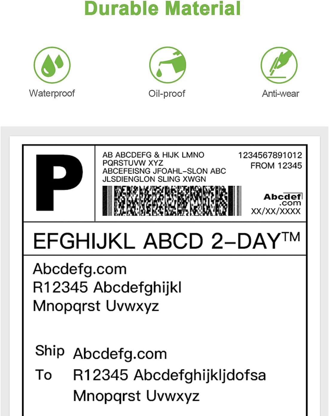 Etiquetas térmicas auténticas de 4 x 6 pulgadas (paquete de 460), etiquetas perforadas plegables compatibles con impresora de etiquetas Nelko PL70E,