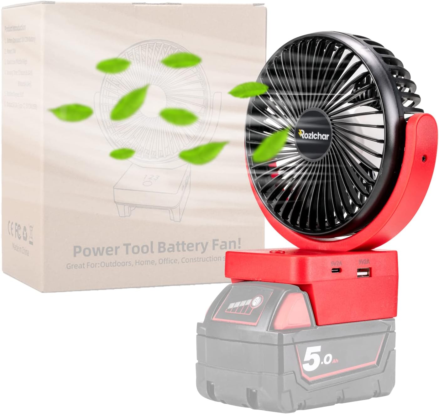 Boquilla plana para soplador de hojas de combustible Milwaukee M18 y ventilador inalámbrico portátil para batería Milwaukee M18 de 18 V (sin