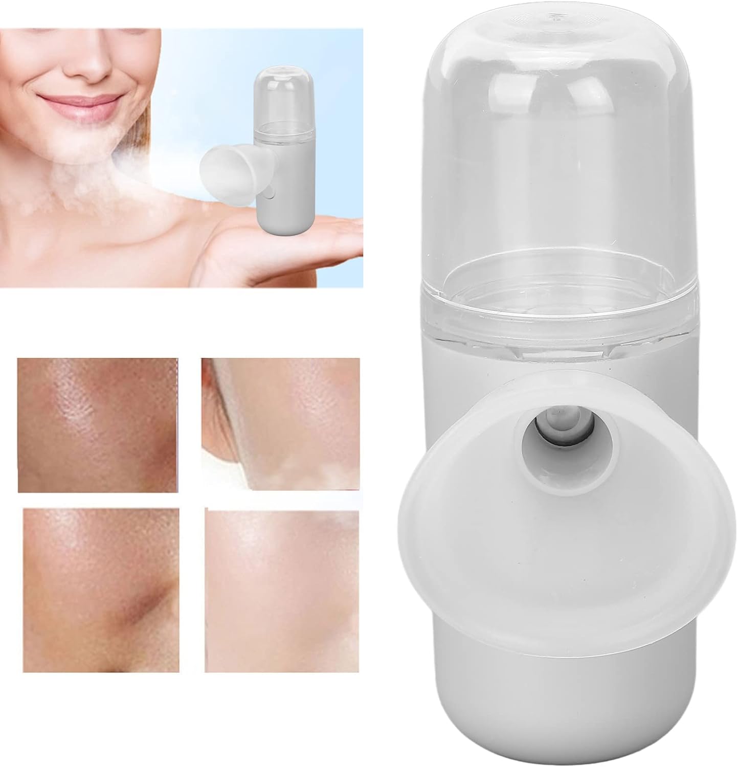 Nano pulverizador facial recargable nano pulverizador mini vapor maquillaje facial cuidado de la piel hidratante, rociador de ojos gafas de sol y