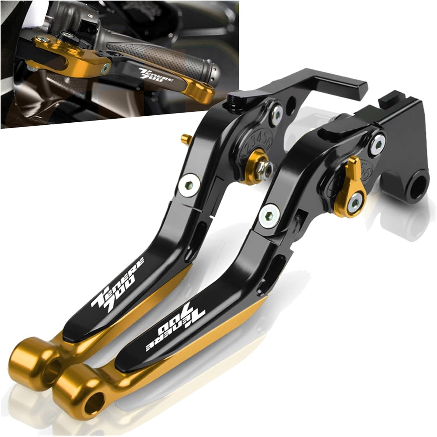 Para Yamaha y Ha TENERE 700 2019-2020 Tenere700 XTZ 700 XTZ700 Mango Embrague de freno Accesorios de motocicleta Palancas de embrague de freno
