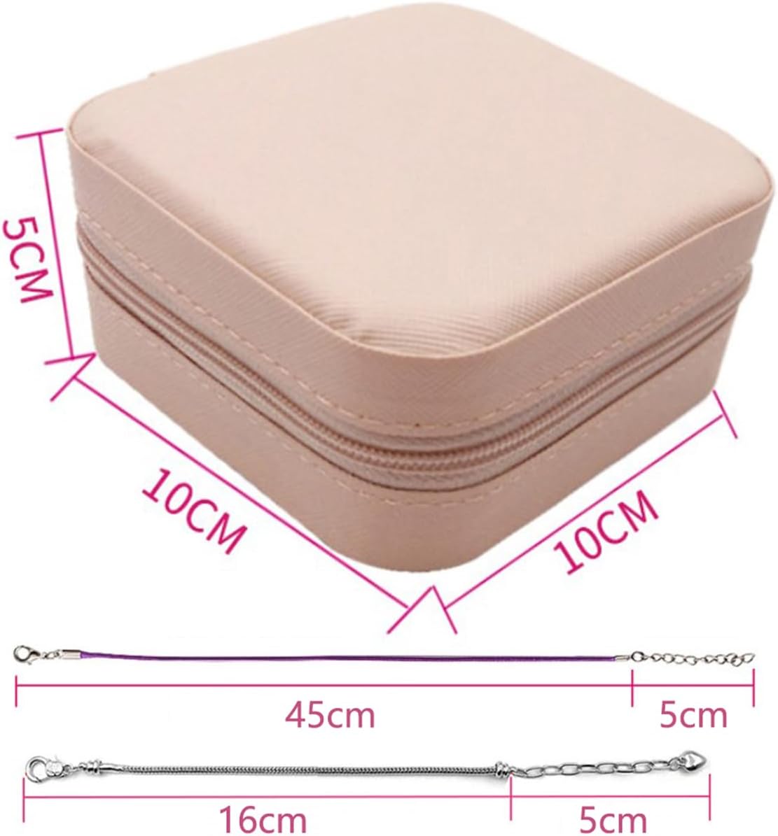 BetterJonny Juego de 66 pulseras de dijes, kit de fabricación de joyas de cristal, abalorios con cuentas para niñas, con caja de joyería y bolsa de