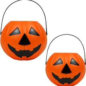 2 cubos de calabaza de Halloween, cubos portátiles de caramelo de calabaza, dulce o truco, cubo de caramelo de calabaza, regalo de calabaza, adorno 2 cubos de calabaza de Halloween, cubos portátiles de caramelo de calabaza, dulce o truco, cubo de caramelo de calabaza, regalo de calabaza, adorno