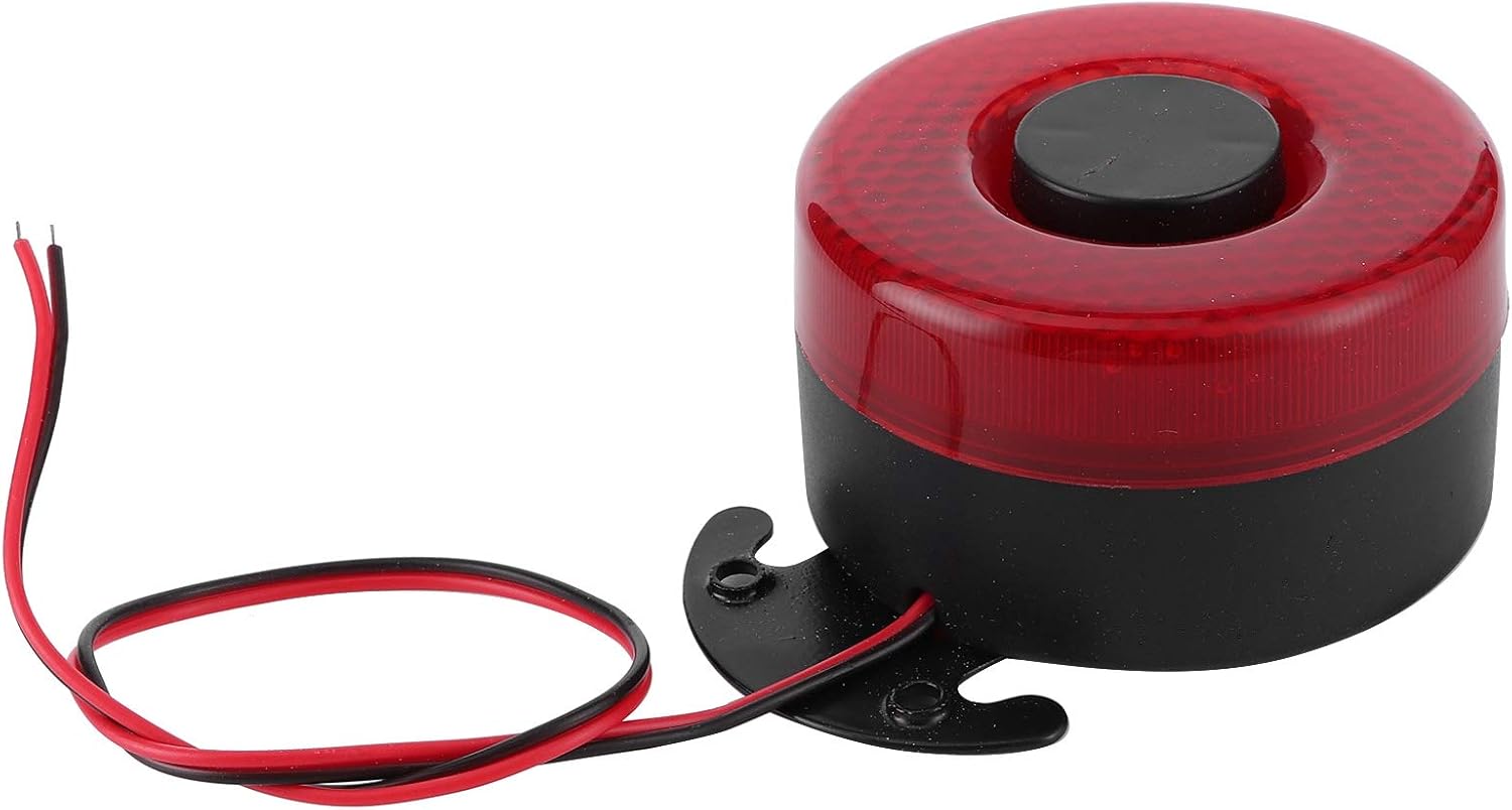 Alarma de respaldo para automóvil, bocina de marcha atrás de 12 V24 V 105 dB con luz, advertencia automática de vehículo de respaldo para automóvil,