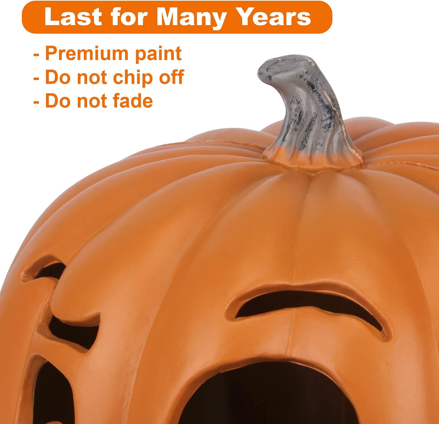 Farol Jack O con luz de calabaza de Halloween, luces de calabaza preiluminadas para porche de Halloween, fiesta, puerta delantera, chimenea,