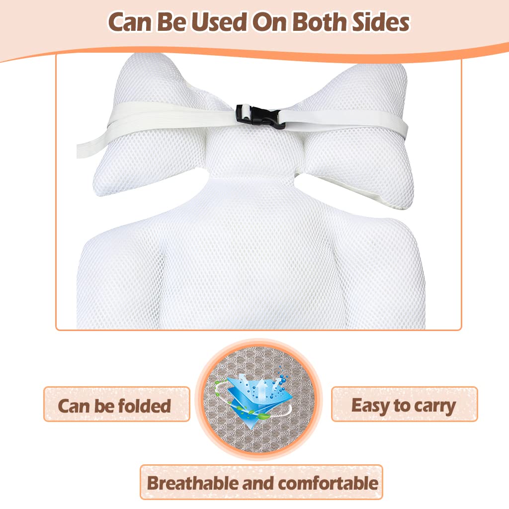KAKIBLIN – Cojín de asiento de automóvil para niños pequeños, cojín de apoyo para la cabeza y el cuerpo, cojín de apoyo para el cuello del asiento