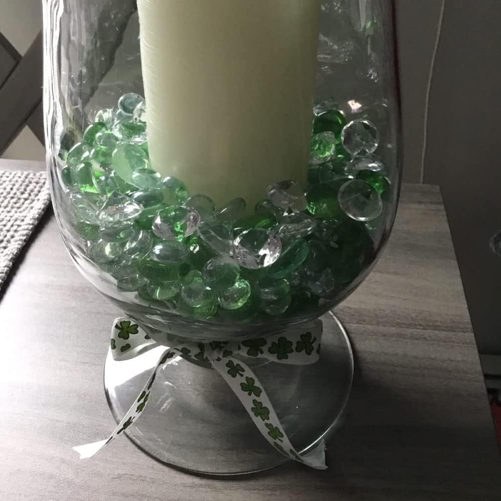 304PCS Vase Fillers Diamond 0.8 (in) Diameter, Crystal Acrylic Gems, Wedding Table Scattering Gems, Christmas Party Diamond Decors, Clear mini