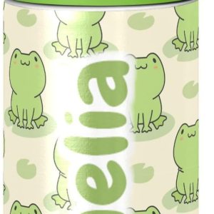 Cute Frog – Botella de agua aislada personalizada con pajilla, botella de agua al vacío de acero inoxidable personalizada para viajes y oficina Cute Frog – Botella de agua aislada personalizada con pajilla, botella de agua al vacío de acero inoxidable personalizada para viajes y oficina