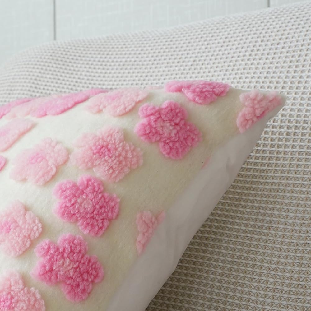 YDBDAT Paquete de 2 fundas de almohada decorativas florales de otoño de 18 x 18 pulgadas, fundas cuadradas de almohada bohemias de felpa suave de