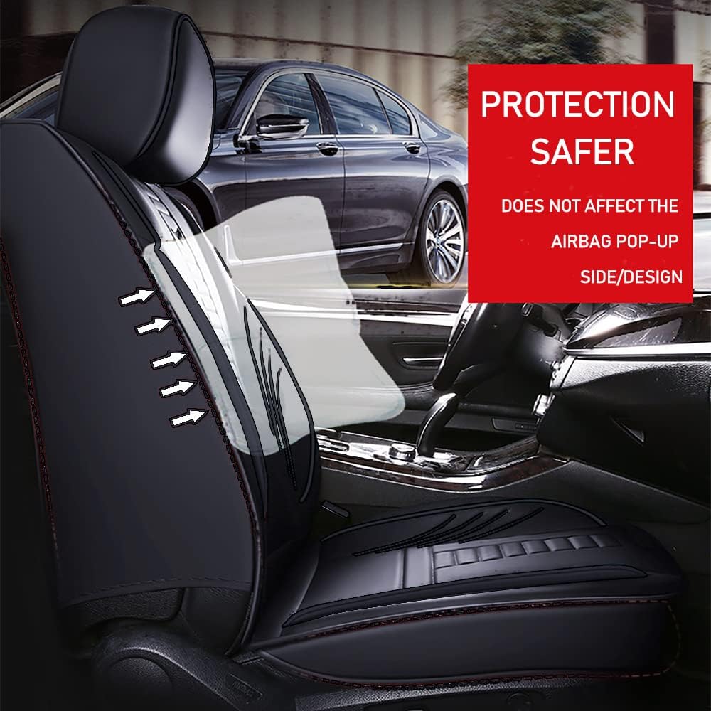 Fundas protectoras de asiento de automóvil de 2 asientos de lujo para Chevy Blazer 2019-2023, diseño de bolsa de almacenamiento trasera, almohada