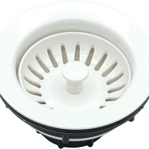 Colador de cesta de 4 pulgadas de plástico ABS para fregadero de cocina con montaje de colador extraíble y tapón de goma, ajuste universal, 3-12, Colador de cesta de 4 pulgadas de plástico ABS para fregadero de cocina con montaje de colador extraíble y tapón de goma, ajuste universal, 3-12,