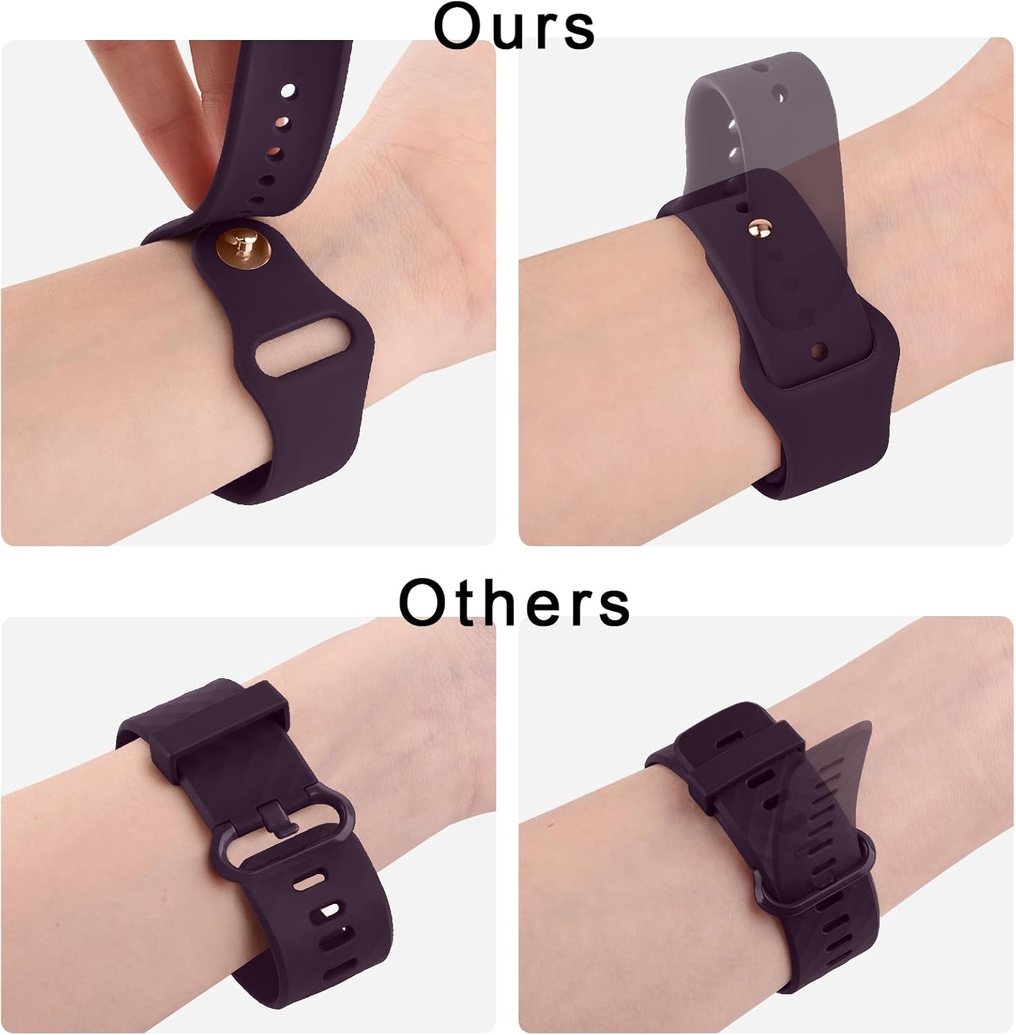 Vancle Correas de silicona compatibles con correas de reloj Fitbit Versa 2 para mujeres y hombres, correas de repuesto deportivas suaves y