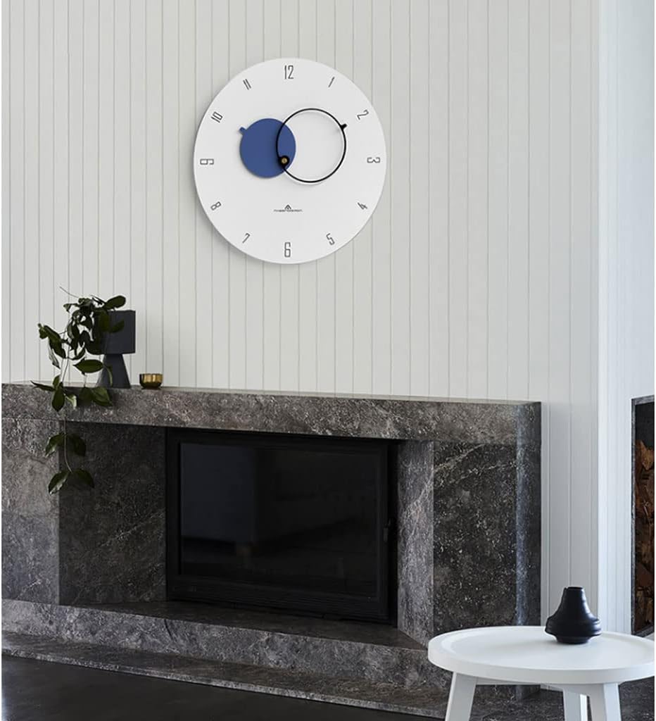 Reloj de pared – Reloj de pared moderno de 15 pulgadas con puntero acrílico único, silencioso, sin tictac, redondo, decorativo, de cuarzo, fácil de