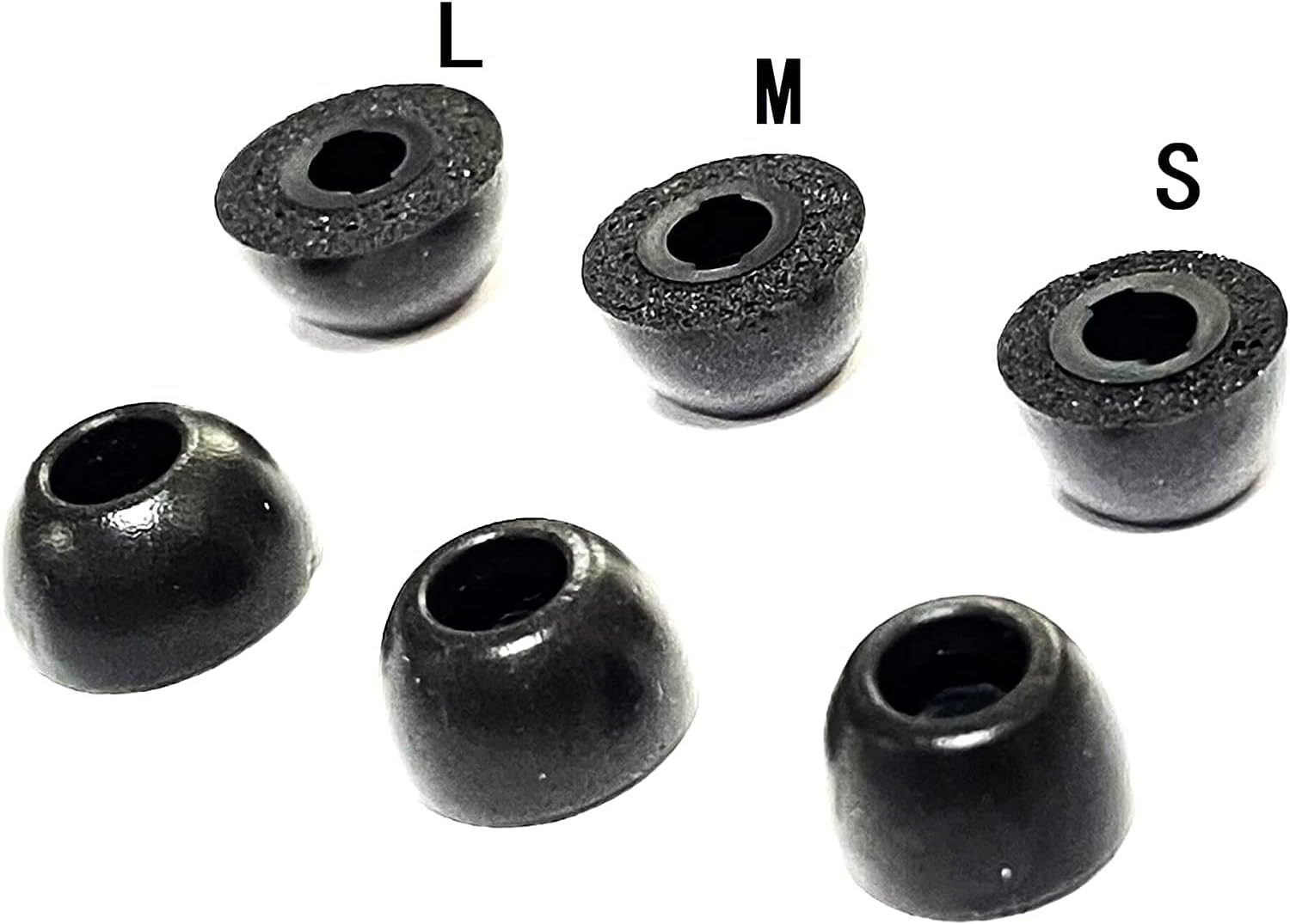 Punta de espuma viscoelástica compatible con Beats Fit Pro Foam Tip Earp, SML 3 pares color negro (punta de espuma para Pro negro)