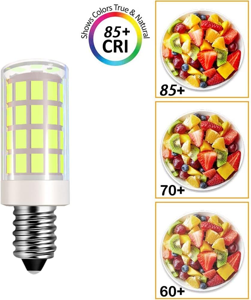 Espejo de repuesto de bombilla LED para maquillaje, espejo de maquillaje con aumento iluminado de doble cara, equivalente a 4 W a bombilla