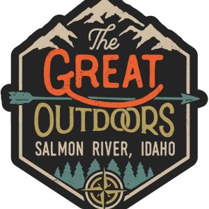 Imán para nevera Salmon River Idaho The Great Outdoors Design de 2 pulgadas Imán para nevera Salmon River Idaho The Great Outdoors Design de 2 pulgadas
