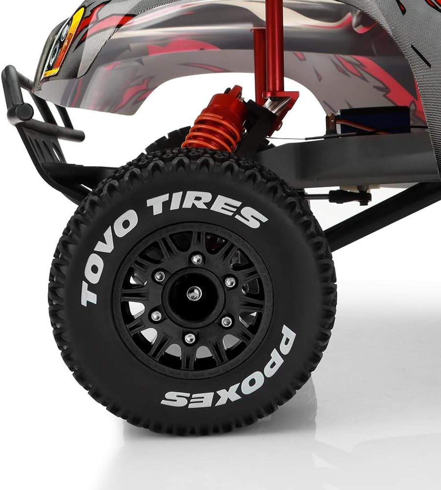 GLOBACT Ruedas y neumáticos hexagonales RC de 0.472 in0.551 in para camiones RC para 110 Slash 2WD 4 × 4 Arrma Senton Axial Losi Redcat Rc4wd Hex