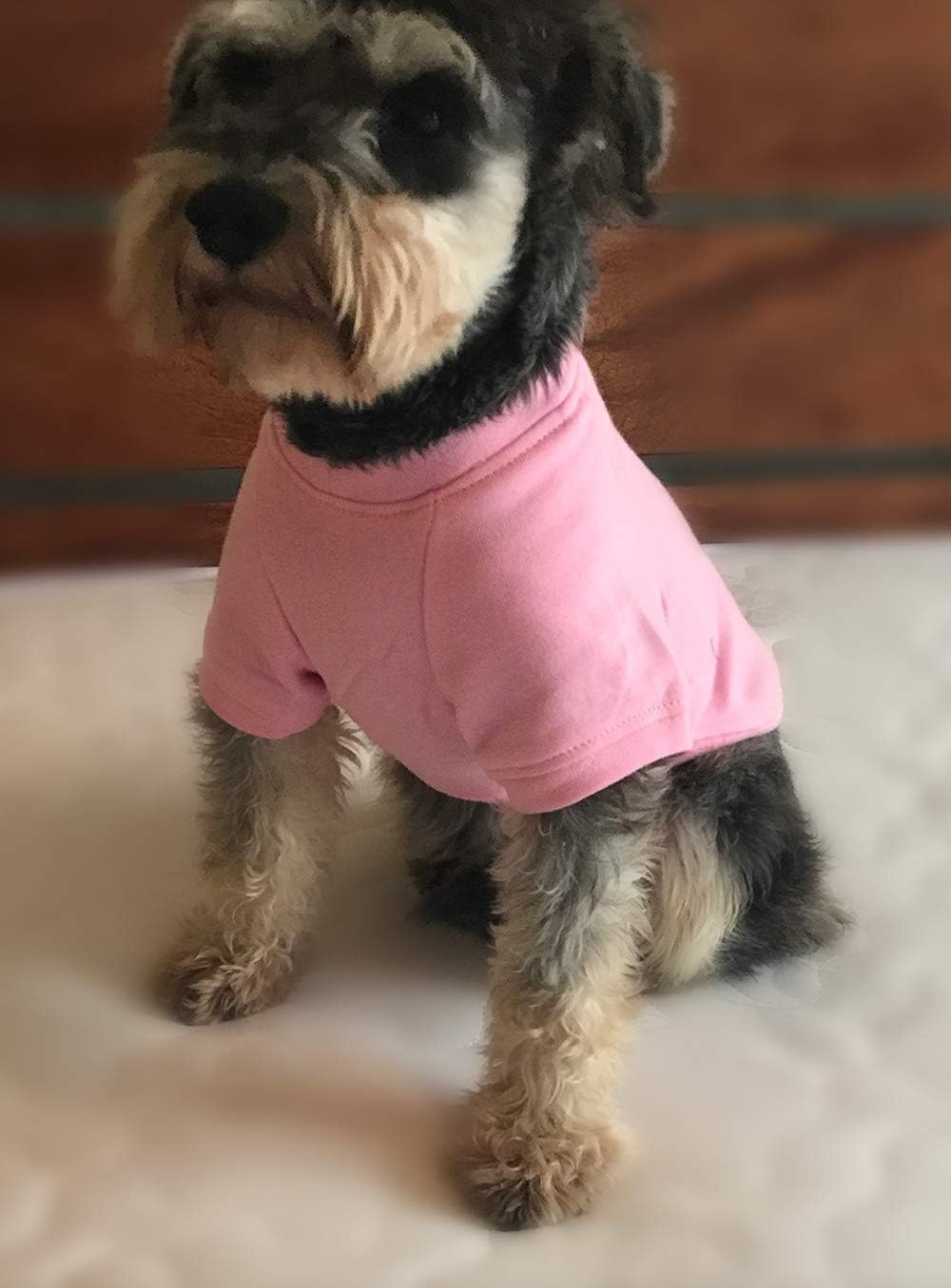 Lovelonglong Sudadera para perro, otoño, invierno, clima frío, camisetas para perros pequeños, medianos y grandes, ropa en miniatura, Schnauzer Shih