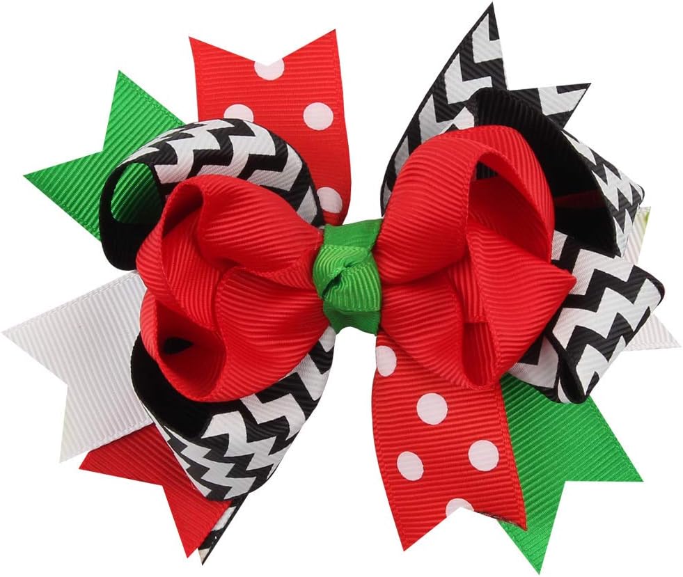 Himine 9pcs Halloween Navidad dibujos animados bowknot horquilla accesorios para niñas