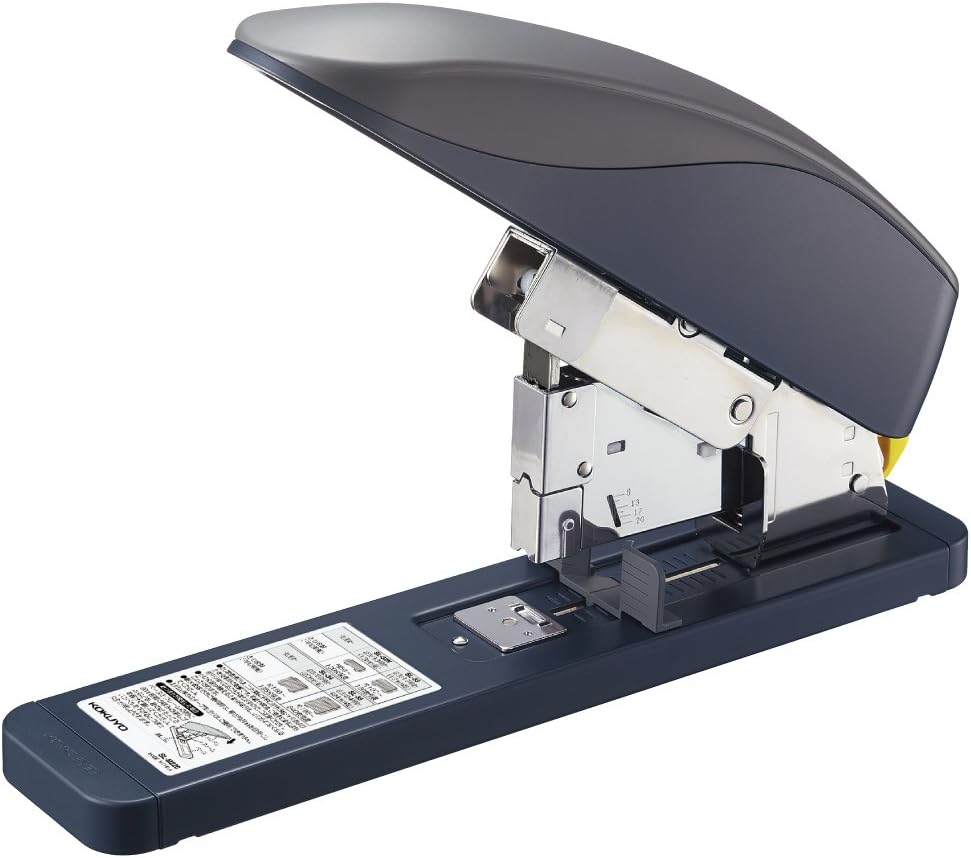Kokuyo Latch Kiss Heavy Duty Stapler, up to 240 Sheets High Capacity, Alignment Guide, Durable Office Desk Staplers, Japan Import (SL-M220)
