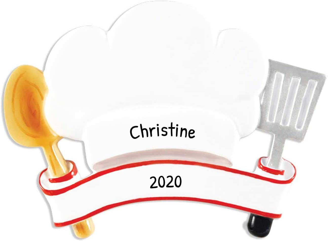 Adorno de chef personalizado 2024  Adorno de panadero, adornos de cocina para árbol de Navidad, adornos de alimentos, adornos de Navidad con