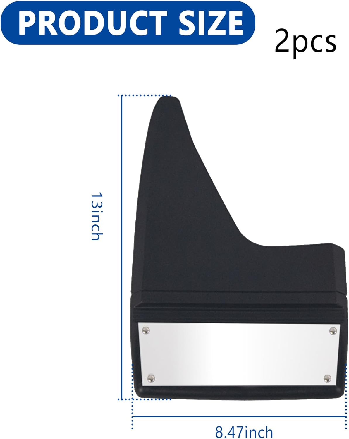 2 solapas de barro para automóvil, protector contra salpicaduras resistente con reflector nocturno, protectores universales para barro para