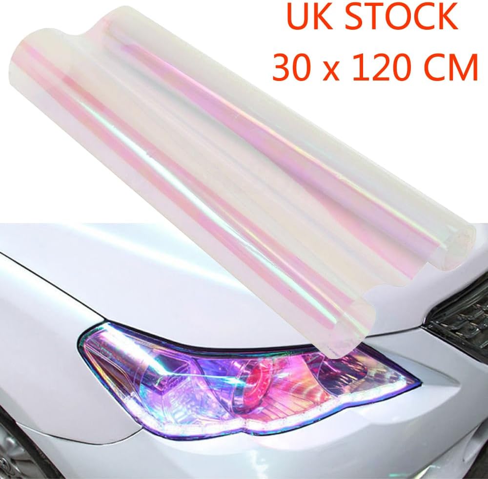 VICASKY Calcomanías de vinilo para faros delanteros de automóvil, envoltura de automóvil, calcomanías de bricolaje para luz antiniebla, película de