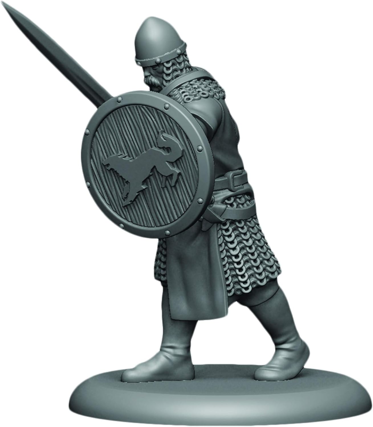 CMON Juego de miniaturas de mesa de una canción de hielo y fuego, caja de unidades de espadas juradas Stark – Promesa de lealtad a House Stark!