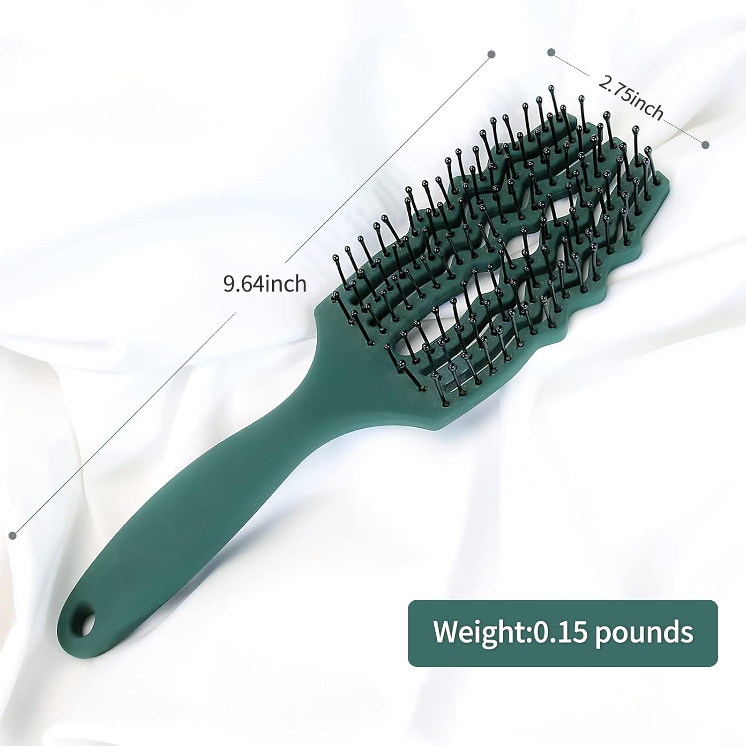 Cepillo de peinado profesional, diseño ventilado y cerdas ultra suaves flexibles de calor son seguras para secar con soplado con mango ergonómico