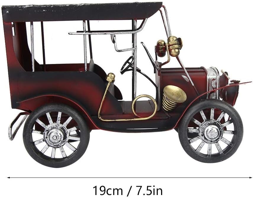 Sheens Modelo de coche antiguo vintage, juguete coleccionable de metal en miniatura, juguete de vehículo coleccionable para el hogar, oficina,