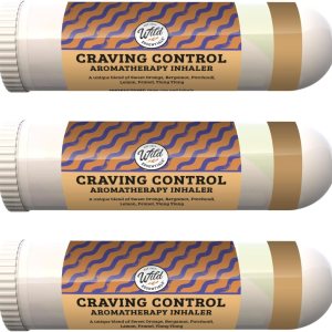 Wild Essentials Paquete de 3 inhaladores nasales de aromaterapia para control del apetito hechos con aceites esenciales 100% naturales de grado Wild Essentials Paquete de 3 inhaladores nasales de aromaterapia para control del apetito hechos con aceites esenciales 100% naturales de grado