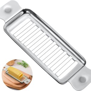ENLOY – Cortador de queso multiusos de acero inoxidable, cortador de alimentos, cortador de queso con mango ergonómico para bloquear queso, ENLOY – Cortador de queso multiusos de acero inoxidable, cortador de alimentos, cortador de queso con mango ergonómico para bloquear queso,